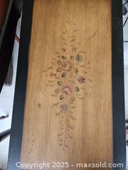 MaxSold Auction: 3-Drawer Accent Chest/Nightstand with Hand-Painted Floral - Chesapeake (Virginia, USA) PARTNER MANAGED Downsizing Online Auction - River Arch Drive