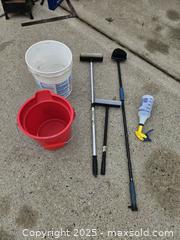 MaxSold Auction: 6-Piece Cleaning and Window Washing Set with Buckets - Chesapeake (Virginia, USA) PARTNER MANAGED Downsizing Online Auction - River Arch Drive