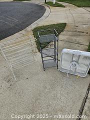 MaxSold Auction: Box Fan with Shelving and Drying Rack Set - Chesapeake (Virginia, USA) PARTNER MANAGED Downsizing Online Auction - River Arch Drive