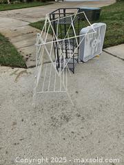 MaxSold Auction: Box Fan with Shelving and Drying Rack Set - Chesapeake (Virginia, USA) PARTNER MANAGED Downsizing Online Auction - River Arch Drive