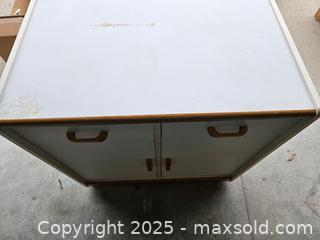 MaxSold Auction: Freestanding Storage Cabinet/Buffet with Drawers and Doors - Chesapeake (Virginia, USA) PARTNER MANAGED Downsizing Online Auction - River Arch Drive