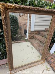 MaxSold Auction: Ornate Rectangular Framed Wall Mirror, Antique Gold/Bronze Tone - Chesapeake (Virginia, USA) PARTNER MANAGED Downsizing Online Auction - River Arch Drive