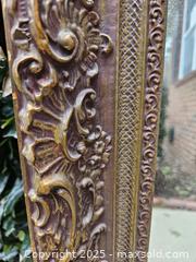 MaxSold Auction: Ornate Rectangular Framed Wall Mirror, Antique Gold/Bronze Tone - Chesapeake (Virginia, USA) PARTNER MANAGED Downsizing Online Auction - River Arch Drive