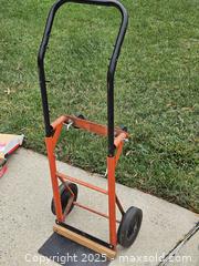 MaxSold Auction: P-Handle Two-Wheel Hand Truck, Steel Frame, Solid Rubber Wheels - Chesapeake (Virginia, USA) PARTNER MANAGED Downsizing Online Auction - River Arch Drive