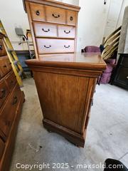 MaxSold Auction: Pair of Matching Wooden Nightstands with 3 Drawers Each - Chesapeake (Virginia, USA) PARTNER MANAGED Downsizing Online Auction - River Arch Drive