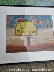 MaxSold Auction: Set of 2 Framed Original Drawings: House and Landscape - Chesapeake (Virginia, USA) PARTNER MANAGED Downsizing Online Auction - River Arch Drive