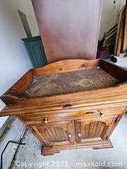 MaxSold Auction: Stanley Furniture Vintage Dry Sink Cabinet with Copper Top - Chesapeake (Virginia, USA) PARTNER MANAGED Downsizing Online Auction - River Arch Drive