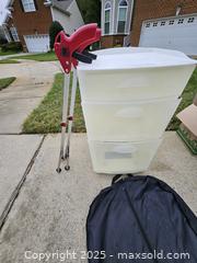MaxSold Auction: Storage Container, Item Grabbers, Dress bag and Scarves - Chesapeake (Virginia, USA) PARTNER MANAGED Downsizing Online Auction - River Arch Drive