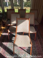 MaxSold Auction: MCM set of 6 teak dining chairs - Vaughan (Ontario, Canada) PARTNER MANAGED Estate Sale Online Auction - Highway 27