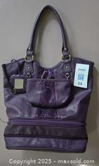 MaxSold Auction: London&#39;s Moira C Purple Travel Tote with Detachable Toiletries Bag - Los Angeles (California, USA) SELLER MANAGED Reseller Online Auction -  Devonshire Street