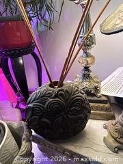 MaxSold Auction: Antique Grey Ceramic Reed Diffuser with Glass Insert - Hamilton (Ontario, Canada) SELLER MANAGED Downsizing Online Auction - Cameron Avenue South