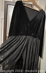 MaxSold Auction: Black Velvet and Lace Two-Piece Maxi Dress - Hamilton (Ontario, Canada) SELLER MANAGED Downsizing Online Auction - Cameron Avenue South