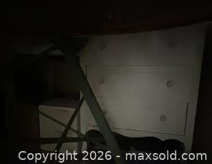 MaxSold Auction: Child’s Small Off-White Painted Wooden 3-Drawer Desk - Hamilton (Ontario, Canada) SELLER MANAGED Downsizing Online Auction - Cameron Avenue South