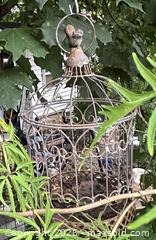 MaxSold Auction: Decorative Hanging Birdcage Planter, Metal Aged Bronze-Brown - Hamilton (Ontario, Canada) SELLER MANAGED Downsizing Online Auction - Cameron Avenue South