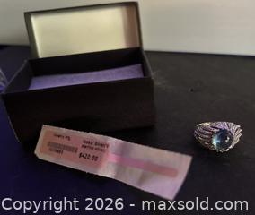 MaxSold Auction: Jewelry Mfg. Sterling Silver Size 8 Ring with Color-Change Topaz - Hamilton (Ontario, Canada) SELLER MANAGED Downsizing Online Auction - Cameron Avenue South