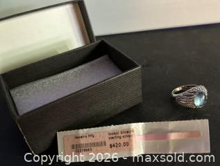 MaxSold Auction: Jewelry Mfg. Sterling Silver Size 8 Ring with Color-Change Topaz - Hamilton (Ontario, Canada) SELLER MANAGED Downsizing Online Auction - Cameron Avenue South