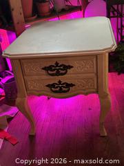 MaxSold Auction: Kaufman of Collingwood One-Drawer French Provincial Nightstand - Hamilton (Ontario, Canada) SELLER MANAGED Downsizing Online Auction - Cameron Avenue South