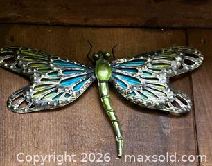 MaxSold Auction: Mixed Metal Insect Wall Decor Lot — Dragonflies & Butterflies - Hamilton (Ontario, Canada) SELLER MANAGED Downsizing Online Auction - Cameron Avenue South