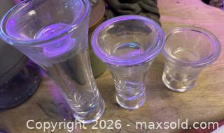 MaxSold Auction: Set of 3 Clear Glass Trumpet Bud Vases - Hamilton (Ontario, Canada) SELLER MANAGED Downsizing Online Auction - Cameron Avenue South
