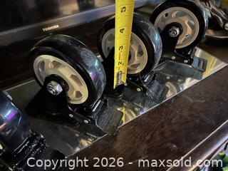 MaxSold Auction: Set of 4 Swivel Caster Wheels on Metal Plates with Brakes - Hamilton (Ontario, Canada) SELLER MANAGED Downsizing Online Auction - Cameron Avenue South