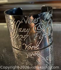 MaxSold Auction: Tiffany & Co. Sterling Wide Open Cuff Bracelet - Hamilton (Ontario, Canada) SELLER MANAGED Downsizing Online Auction - Cameron Avenue South