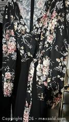 MaxSold Auction: Two-Tone Floral Wrap Maxi Jumpsuit with Waist Tie - Hamilton (Ontario, Canada) SELLER MANAGED Downsizing Online Auction - Cameron Avenue South