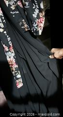 MaxSold Auction: Two-Tone Floral Wrap Maxi Jumpsuit with Waist Tie - Hamilton (Ontario, Canada) SELLER MANAGED Downsizing Online Auction - Cameron Avenue South