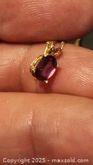 MaxSold Auction: 14k gold chain with red stone pendent  - Elgin (Ontario, Canada) SELLER MANAGED Estate Sale Online Auction - Main