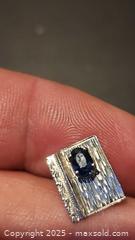 MaxSold Auction: 18kt gold tie clip with blue stone - Elgin (Ontario, Canada) SELLER MANAGED Estate Sale Online Auction - Main