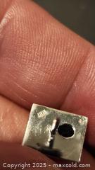 MaxSold Auction: 18kt gold tie clip with blue stone - Elgin (Ontario, Canada) SELLER MANAGED Estate Sale Online Auction - Main