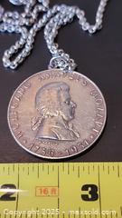 MaxSold Auction: 1931 mozart 900 silver medal on 800 silver chain  - Elgin (Ontario, Canada) SELLER MANAGED Estate Sale Online Auction - Main