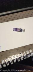 MaxSold Auction: Purple flourite crystal pendant - Hamilton (Ontario, Canada) SELLER MANAGED Downsizing Online Auction - Stone Church Road East
