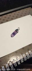 MaxSold Auction: Purple flourite crystal pendant - Hamilton (Ontario, Canada) SELLER MANAGED Downsizing Online Auction - Stone Church Road East