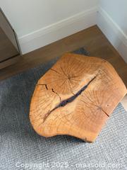 MaxSold Auction: Live Edge Wood Block Side Table - Toronto (Ontario, Canada) SELLER MANAGED Downsizing Online Auction -  Chestnut Park Road