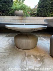 MaxSold Auction: Pair of Tambor Outdoor Concrete Side Tables from West Elm  - Toronto (Ontario, Canada) SELLER MANAGED Downsizing Online Auction -  Chestnut Park Road