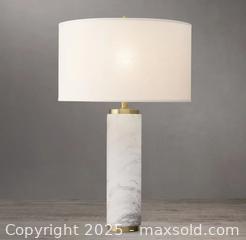 MaxSold Auction: Restoration Hardware Cylindrical Column Marble Table Lamp  (2 of 2) - Toronto (Ontario, Canada) SELLER MANAGED Downsizing Online Auction -  Chestnut Park Road