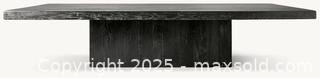 MaxSold Auction: Restoration Hardware Reclaimed Oak Black Plinth Coffee Table - Toronto (Ontario, Canada) SELLER MANAGED Downsizing Online Auction -  Chestnut Park Road