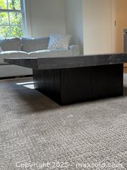 MaxSold Auction: Restoration Hardware Reclaimed Oak Black Plinth Coffee Table - Toronto (Ontario, Canada) SELLER MANAGED Downsizing Online Auction -  Chestnut Park Road