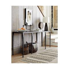 MaxSold Auction: Silviano 84&#34; Rectangular Black Iron and Steel Console Table.  Like New   - Toronto (Ontario, Canada) SELLER MANAGED Downsizing Online Auction -  Chestnut Park Road