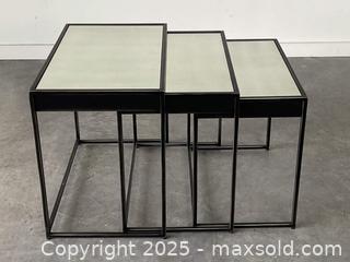 MaxSold Auction: Three Restoration Hardware Gramercy Nesting tables - like new.  - Toronto (Ontario, Canada) SELLER MANAGED Downsizing Online Auction -  Chestnut Park Road