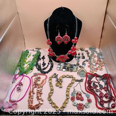 MaxSold Auction: Assorted lot of earring and necklace sets  - Waterford (New Jersey, USA) SELLER MANAGED Downsizing Online Auction - Chew Road