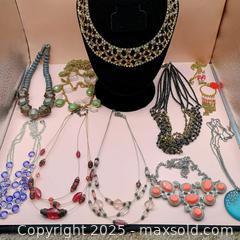 MaxSold Auction: Assorted necklace lot (10) - Waterford (New Jersey, USA) SELLER MANAGED Downsizing Online Auction - Chew Road