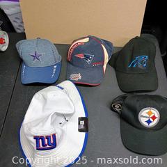 MaxSold Auction:  assorted NFL hats (5) - Waterford (New Jersey, USA) SELLER MANAGED Downsizing Online Auction - Chew Road