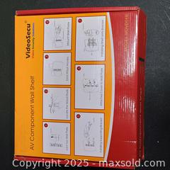 MaxSold Auction: Av component wall shelf  - Waterford (New Jersey, USA) SELLER MANAGED Downsizing Online Auction - Chew Road