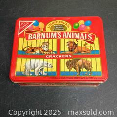 MaxSold Auction: Barnums animals crackers tin vintage  - Waterford (New Jersey, USA) SELLER MANAGED Downsizing Online Auction - Chew Road