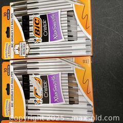 MaxSold Auction: Bic pen lot New  - Waterford (New Jersey, USA) SELLER MANAGED Downsizing Online Auction - Chew Road