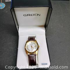 MaxSold Auction: Gruen watch  - Waterford (New Jersey, USA) SELLER MANAGED Downsizing Online Auction - Chew Road