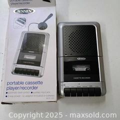 MaxSold Auction: Jensen portable cassette player and recorder  - Waterford (New Jersey, USA) SELLER MANAGED Downsizing Online Auction - Chew Road