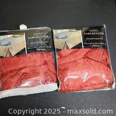 MaxSold Auction: Lot of Laura tablecloth (2) - Waterford (New Jersey, USA) SELLER MANAGED Downsizing Online Auction - Chew Road