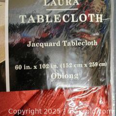 MaxSold Auction: Lot of Laura tablecloth (2) - Waterford (New Jersey, USA) SELLER MANAGED Downsizing Online Auction - Chew Road